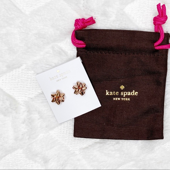 kate spade Jewelry - KATE SPADE bourgeois bow in rose gold